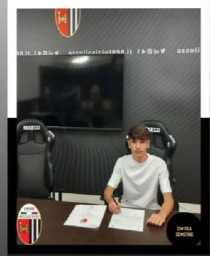 Mattia Cucciniello ceduto alla società Ascoli Calcio